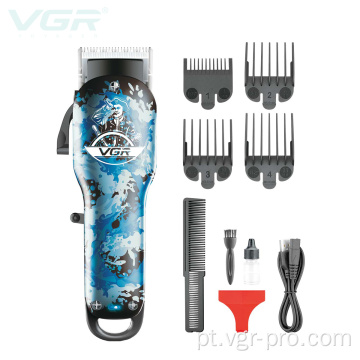 VGR V-066 Barber Profissional Cabelo recarregável Clipper